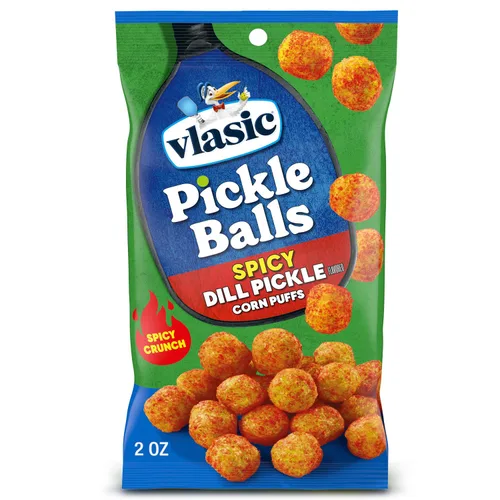 Vista 9 de Vlasic - Bolas de maíz inflado con sabor a pepinillo escabechado en eneldo, relleno de bota de Navidad, 2 onzas, (paquete de 12 unidades)