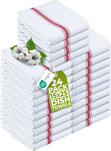 Vista 14 de Utopia Towels – Trapo de cocina de 15 x 25 pulgadas, 100% algodón hilado en anillo, de lino súper absorbente, barra de limpieza suave y Azul