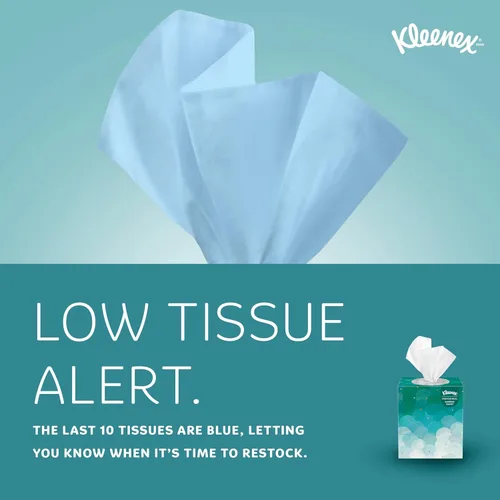 Vista 7 de Kleenex Pañuelos Faciales Profesionales, a Granel (21270), 2 Capas, Blanco, Formato de Caja Cúbica Vertical, Diseñado para Empresas