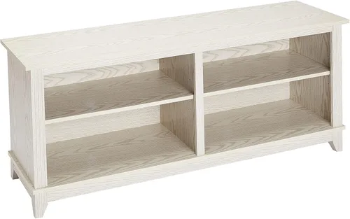 Vista 14 de ROCKPOINT Soporte de TV de 70 pulgadas con almacenamiento, consola multimedia, centro de entretenimiento, blanco