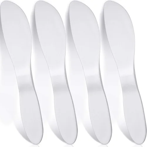 Patelai 4 cuchillos de plástico reutilizables para untar, cuchillo multiusos, fuerte y duradero, ideal para mantequilla, gelatina, queso crema,