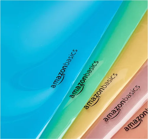 Vista 4 de Yaxa Basics Separadores de pestañas para carpeta de 3 anillos, dos bolsillos, tamaño carta, colores surtidos, 5