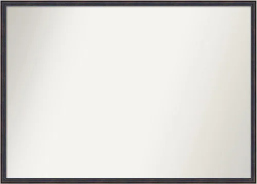 Vista 109 de Amanti Art Espejo de baño de bronce para sobre el fregadero, 25 x 26 pulgadas, espejo rectangular de bronce oscuro, marco de madera tradicional