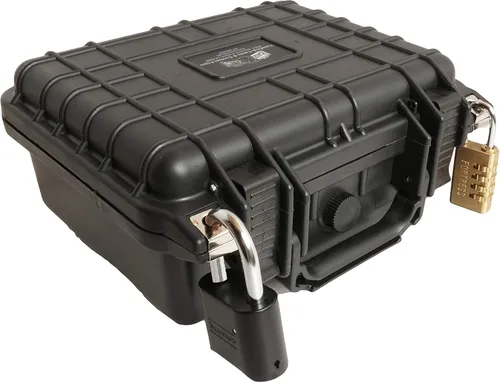 Vista 7 de Case Club Funda para S&W M&P y 3 cargadores en estuche impermeable precortado resistente (compatible con óptica y accesorios debajo del barril)