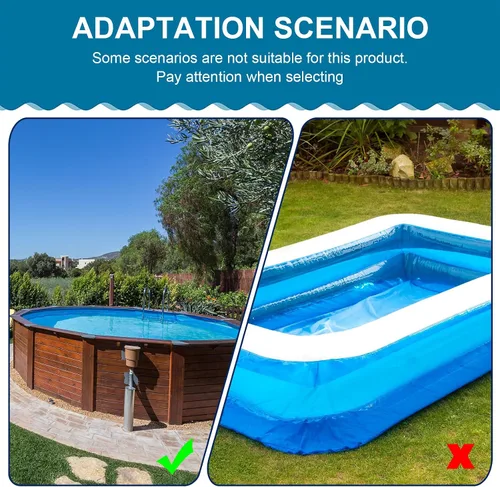 Vista 7 de Nuanchu Clips de cubierta de piscina para piscinas sobre el suelo, 3.15 pulgadas, resistente al viento, clips para piscinas sobre el suelo, Blanco