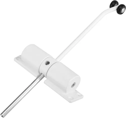 Vista 5 de Paquete de 4 cierrapuertas blancos, lento automático de cierre automático, uso residencial y comercial ajustable, fácil de instalar