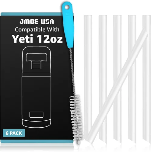 Jmoe USA Pajitas para botellas YETI Rambler Jr. de 12 onzas para niños, accesorios de plástico de repuesto, grado alimenticio y sin BPA, paquete de