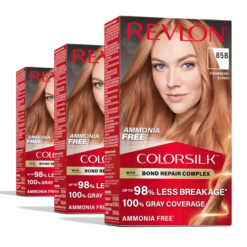 Vista 33 de Revlon ColorSilk with Bond Repair Complex, color permanente para el cabello rubio, cobertura 100 % de las canas, tinte para el cabello sin amoníaco