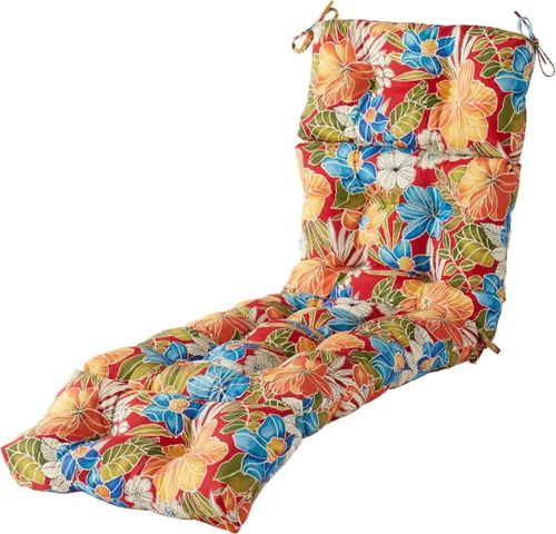 Vista 14 de Greendale Home Fashions Cojín para tumbona exterior de 72 x 22 pulgadas, Adobe Stripe