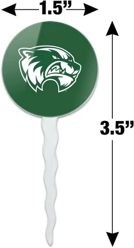 Vista 1507 de GRAPHICS & MORE Abilene Christian Primary Logo Cupcake Picks Toppers Decoración Set de 6 Universidad Cristiana de Abilene