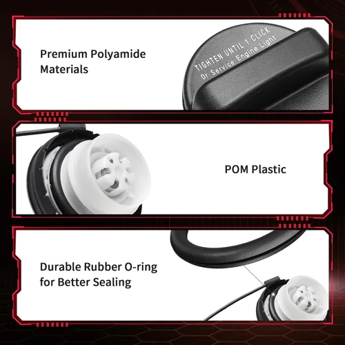Vista 3 de Tapa de combustible Tapa de gasolina 17251-3JA0A 2 piezas para Nissan 2011-2020 Frontier 2012-2020 Versa 2014-2019 Versa Note 2013-2018 Altima