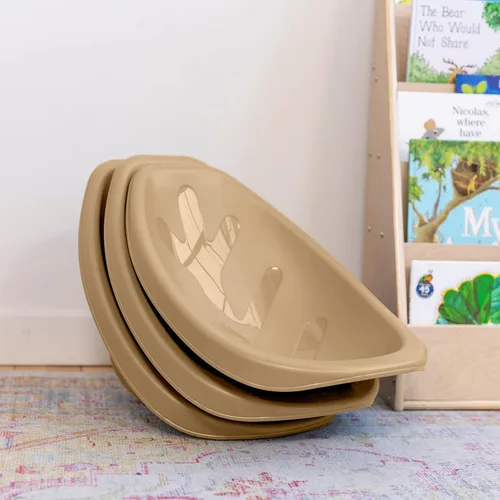 Vista 105 de ECR4Kids Leaf Asiento de suelo, silla mecedora, morado, 6 piezas