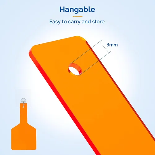 Vista 4 de JMU Placa de escudo dental 1 piezas, tablero de sombra dental de mano, placa protectora de ojo de curado de luz dental