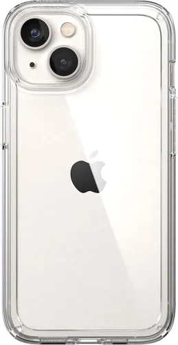 Vista 9 de Speck Funda transparente para iPhone 14 y iPhone 13 - Protección contra caídas, resistente a arañazos y anti-amarillamiento, funda de doble capa