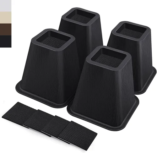 Vista 18 de ANNKUT Elevadores de cama resistentes de 6 pulgadas, elevadores de muebles para escritorio, silla, mesa o sofá, elevadores de sofá, soporta hasta