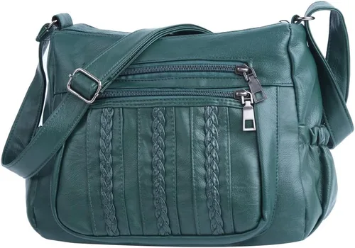 Vista 9 de ELDA: Monederos para mujer, carteras de bolsillo, de piel sintética suave, damas, bolso bandolera con múltiples bolsillos, bolsa de hombro
