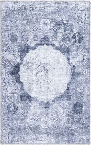 Vista 3 de Unique Loom Yara Collection - Alfombra Nayer (2' x 3' 1" Rectángulo, Gris Marfil)