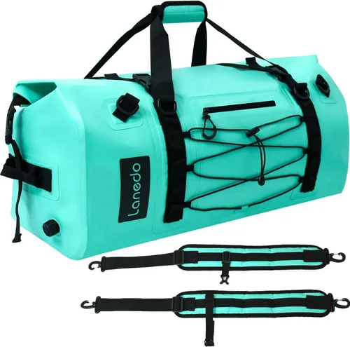 Vista 10 de 80L Dry Bag Large Waterproof Bag Roll-Top Heavy Duty Fishing Duffel Bag with Durable Straps & Handles for Kayaking Paddle boarding Boating Rafting