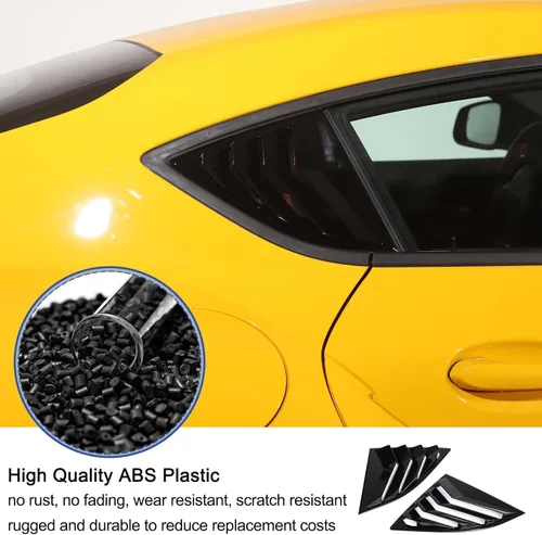 Vista 4 de Daeiclru Cubierta para rejilla de ventana lateral trasera compatible con Toyota Supra GR A90 A91 MK5 2019-2022, cubierta para persianas de ventana