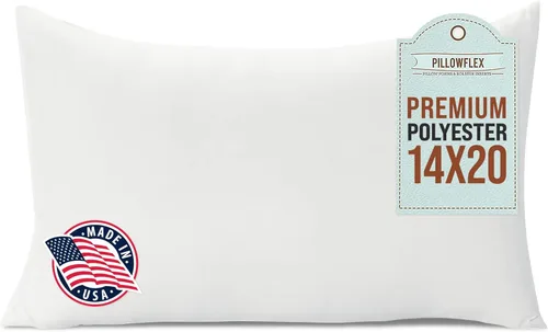 Vista 21 de Pillowflex almohada con inserto de goma espuma, relleno de poliéster, lavable a máquina