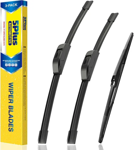 Vista 43 de 5 PLUS Limpiaparabrisas de repuesto para Jeep Wrangler JK 2008-2018, Jeep Wrangler 2007-2017 Premium para todo tipo de clima, limpiaparabrisas
