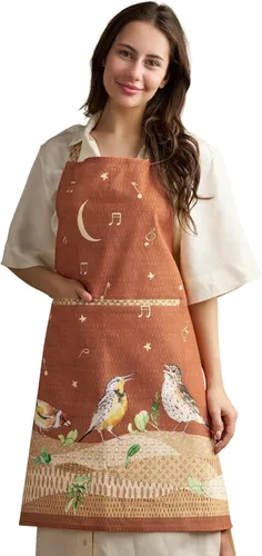 Vista 29 de Maison d' Hermine 100% Cotton Apron for women with Pocket Kitchen Chef Apron for Men Cooking Mothers Day Gifts