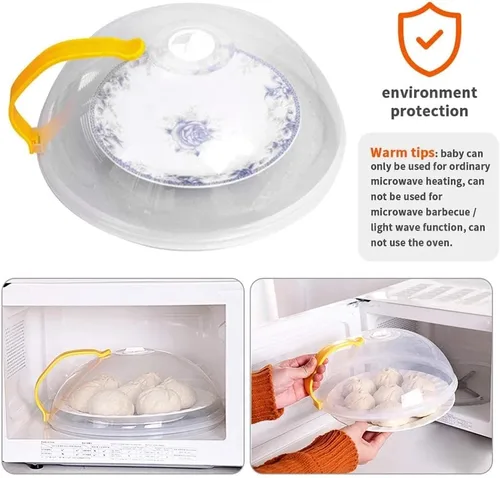 Vista 3 de Cocina Multifu reutilizable hermética cubierta de alimentos anti comida sputtering hogar profesional microondas cubierta con herramientas