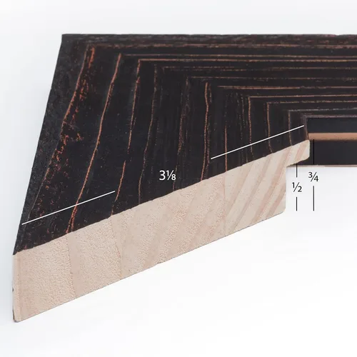 Vista 2 de Craig Frames Elite Sherwood XL - Portarretratos de 8 x 10 pulgadas con cristal, color marrón expreso