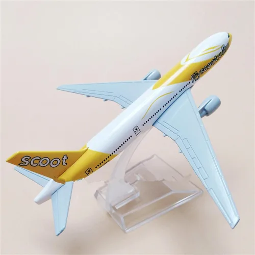 Vista 7 de 1/400 Escala Diecast Singapur 777 Modelo Avión Modelo Airbus Aviación Ciencia Exposición
