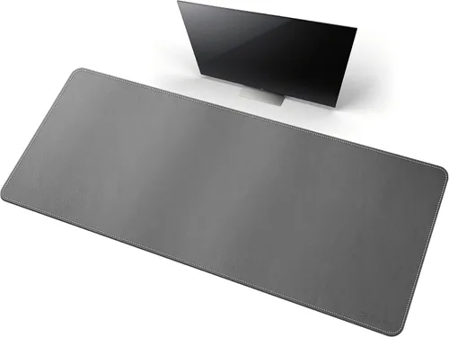 Vista 75 de CENNBIE Tapete de escritorio de cuero, 55 x 19.6 pulgadas, protector de escritorio extra grande, alfombrilla antideslizante extendida, alfombrilla