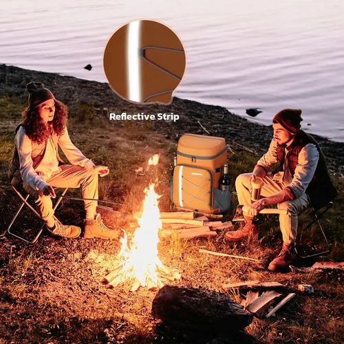 Vista 7 de Mochila enfriadora Maelstrom - Bolsa de almuerzo aislada suave a prueba de fugas para 35/50 latas, ideal para acampar, playa, senderismo y compras