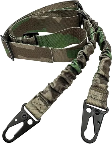Vista 8 de DDOUT Eslinga de rifle de 2 puntos con gancho HK y 2 montajes QD Mlok, eslinga de pistola y correa ar de longitud ajustable con bungee elástico