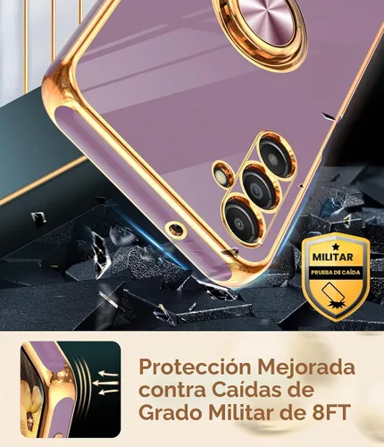 Vista 8 de LeYi Funda para iPhone XR: con Protector de Pantalla de Vidrio Templado [Paquete de 2] Soporte de Anillo Giratorio de 360°, Soporte Magnético