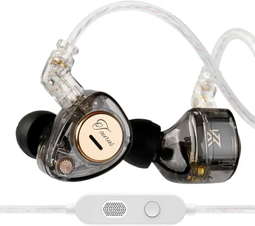 Vista 9 de KZ Castor - Auriculares intrauditivos, sonido de graves mejorado HiFi, IEMs aislantes de ruido ajustables, auriculares con cable de doble