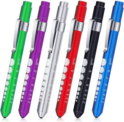 Vista 11 de Nuanchu 10 lámparas de pluma para enfermera, luz LED reutilizable con calibre de pupila, enfermeras, alfiler de luz para antorcha, estudiantes