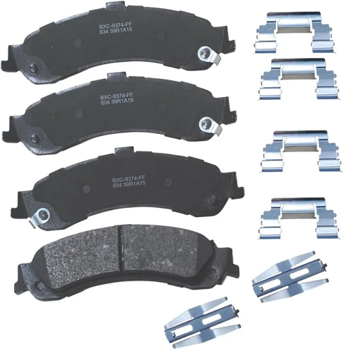 Vista 168 de Pastillas de freno traseras cerámicas Bendix Premium SBC1337 para Cadillac CTS 2014-2008, SRX 2016-2010, Chevrolet Camaro 2015-2010, Saab 9-4X 2011