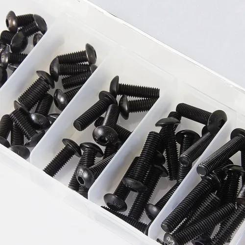 Vista 5 de Tornillos de cabeza de botón M5 x 8 mm, 12 mm, 16 mm, 20 mm, 25 mm, tornillos de cabeza de botón, acero de aleación de grado 10.9, acabado de óxido