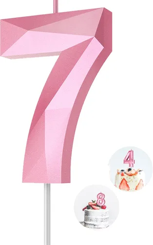 Vista 178 de Velas de cumpleaños con números (0 velas negras), forma de diamante 3D, decoración de pastel de feliz cumpleaños para niños y hombres, cumpleaños