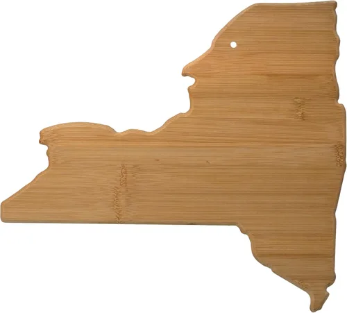 Vista 40 de Tabla para cortar y servir modelo Alabama de Totally Bamboo, de bambú 100%, para cocina y entretenimiento, Alabama, Marrón