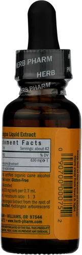 Vista 2 de Herb Pharm Extracto líquido de hortensia para apoyo del sistema urinario, 1 onza líquida