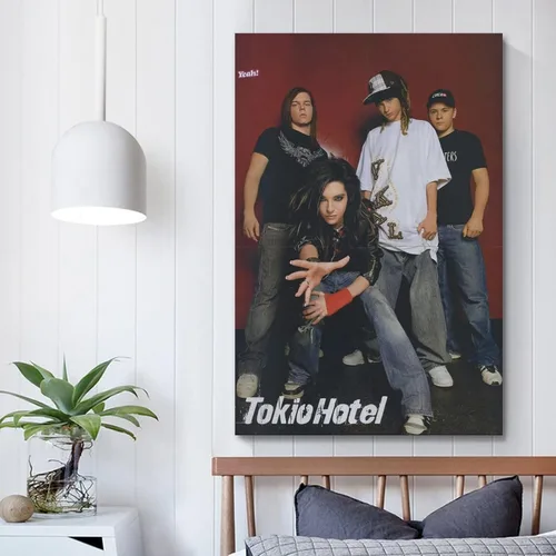 Vista 5 de Tokio - Póster de banda de hotel para dormitorio, lienzo estético, decoración de pared, 12 x 18 pulgadas (11.8 x 17.7 in)