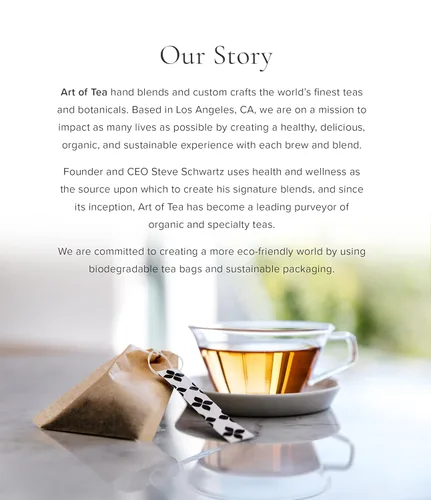 Vista 6 de Art of Tea Té orgánico Earl Grey Creme Lata de té artesanal de hojas sueltas de 2.5 onzas