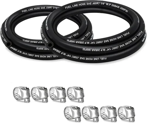 Vista 11 de Manguera de línea de combustible de 1/2 pulgada de ID, Manguera de combustible de 5 pies, Manguera de línea de combustible J30R7 NBR.