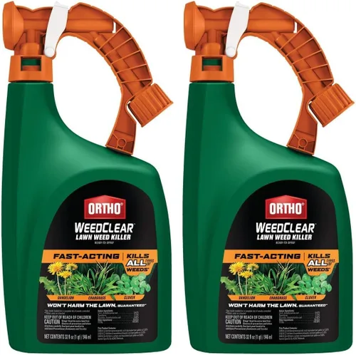 Vista 14 de Ortho WeedClear - Herbicida para el césped listo para rociar, elimina la patas de gallina, dientes de león y tréboles, 32 onzas