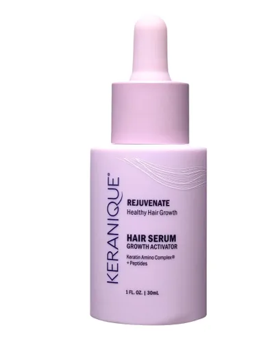 Keranique Suero activador del crecimiento del cabello para mujeres, revitalizador multipéptido del cuero cabelludo para adelgazamiento del cabello,