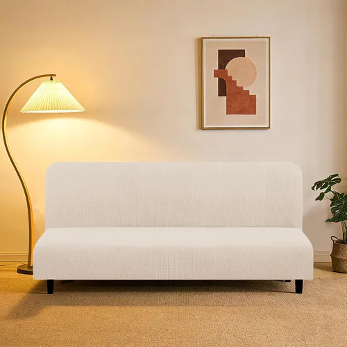 Vista 67 de U-NICE HOME Funda elástica para sofá, lavable, protector de muebles para sofá de 3 cojines, apta para mascotas (sofá, beige)