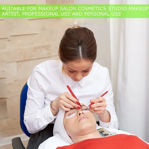 Vista 2 de Kit de extensiones de pestañas, 110 pares de almohadillas de gel de hidrogel, herramienta de maquillaje de belleza para extensiones de pestañas