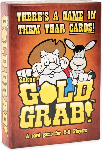 Zeke's Gold Grab! El galardonado juego de cartas de diversión familiar | Juego de cartas para niños, adolescentes, adultos y noche de juego familiar