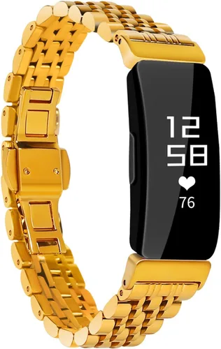 Vista 10 de Chofit Metal Bracelet Compatible with Fitbit Inspire/Inspire HR/Inspire 2 Bands, Stainless Steel Replacement Strap Wristband Accessories for Inspire