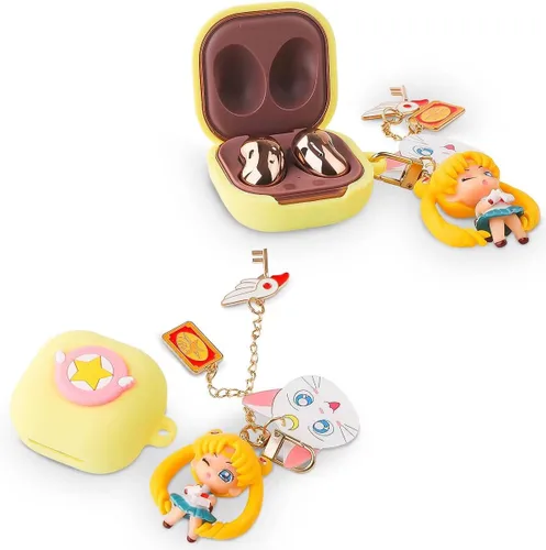 Vista 10 de Funda para Samsung Galaxy Buds FE(2023) / Buds2 Pro (2022) / Buds 2 (2021) / Buds Pro (2021) / Buds Live (2020) auriculares con cordón para muñeca